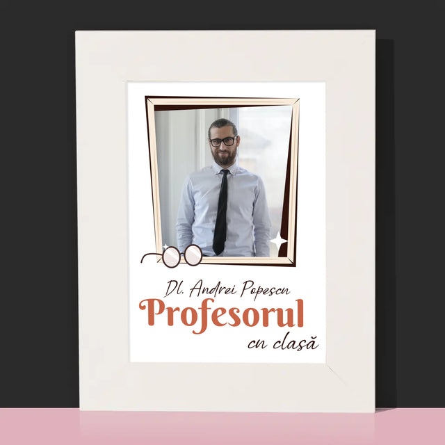 Fotografie Si Semnătură: Profesorul Cu Clasă - Ramă Pentru Fotografii (Horizontală)