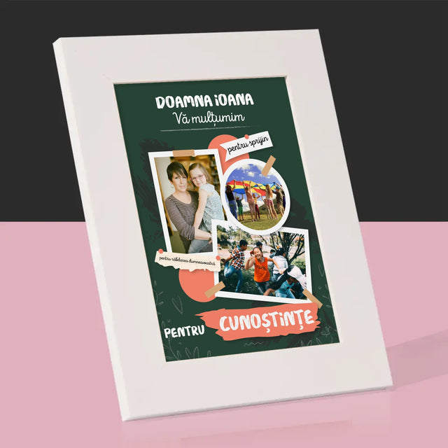 Colaj De Fotografii: Vă Mulțumim Pentru Cunoștințele Dumneavoastră - Ramă Pentru Fotografii (Horizontală)