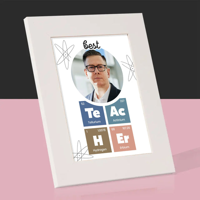 Fotografie Si Semnătură: Teacher Elemente Chimice - Ramă Pentru Fotografii (Horizontală)