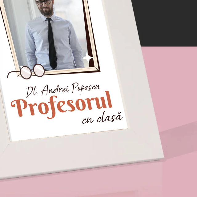 Fotografie Si Semnătură: Profesorul Cu Clasă - Ramă Pentru Fotografii (Horizontală)