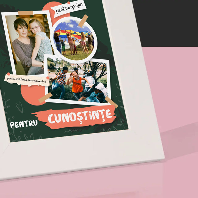 Colaj De Fotografii: Vă Mulțumim Pentru Cunoștințele Dumneavoastră - Ramă Pentru Fotografii (Horizontală)