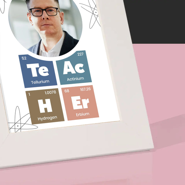 Fotografie Si Semnătură: Teacher Elemente Chimice - Ramă Pentru Fotografii (Horizontală)