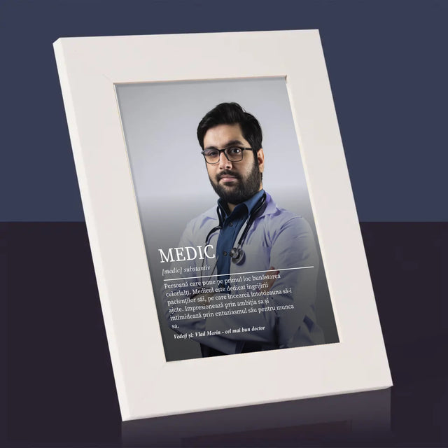 Fotografie Si Semnătură: Definiția Medicului - Ramă Pentru Fotografii (Horizontală)