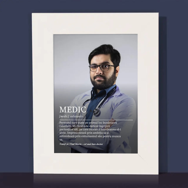 Fotografie Si Semnătură: Definiția Medicului - Ramă Pentru Fotografii (Horizontală)