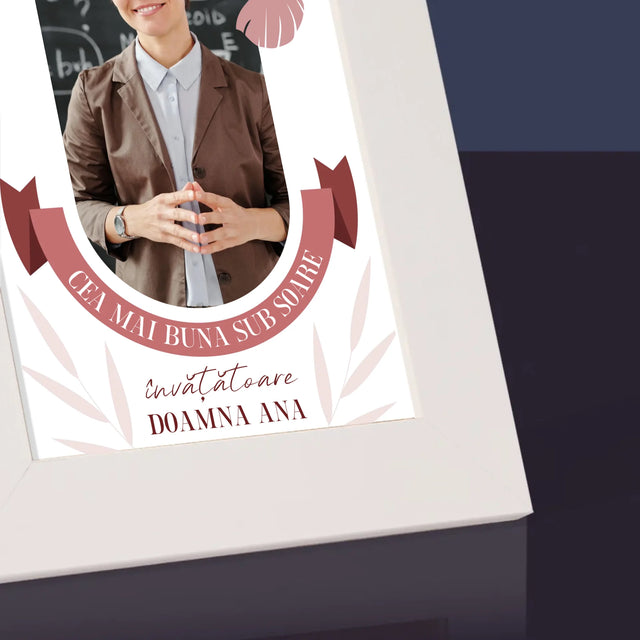 Fotografie Si Semnătură: Cea Mai Bună Învățătoare Sub Soare - Ramă Pentru Fotografii (Horizontală)