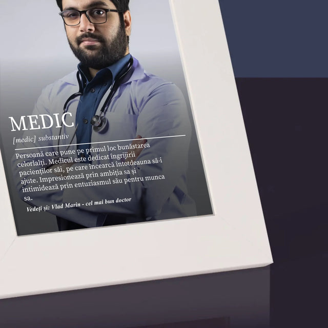Fotografie Si Semnătură: Definiția Medicului - Ramă Pentru Fotografii (Horizontală)