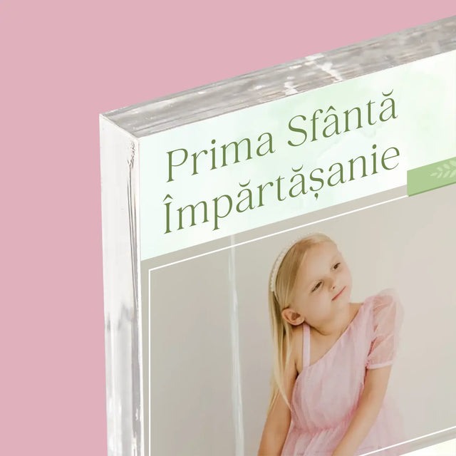 Fotografie Si Semnătură: Împărtășanie Fotografia Crucii - Bloc Acrilic