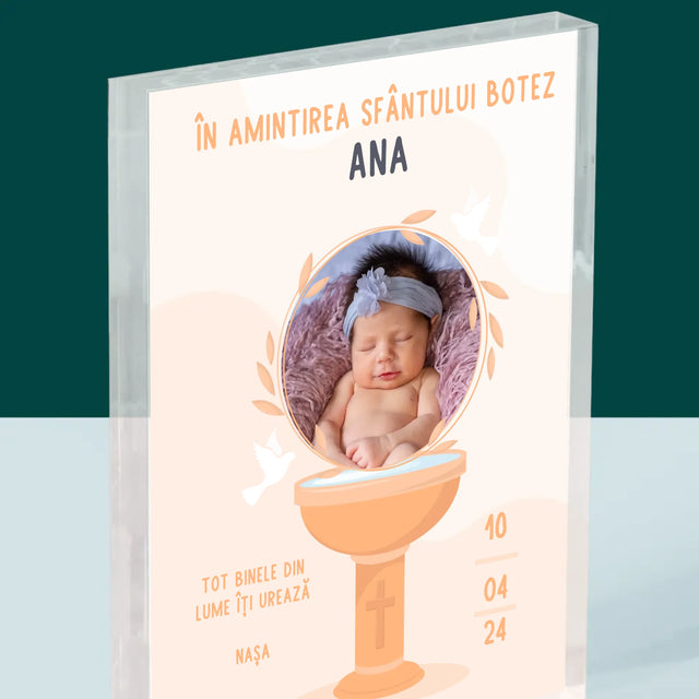 Fotografie Si Semnătură: În Amintirea Sfântului Botez - Bloc Acrilic