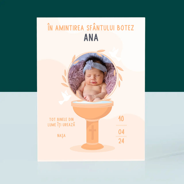 Fotografie Si Semnătură: În Amintirea Sfântului Botez - Bloc Acrilic