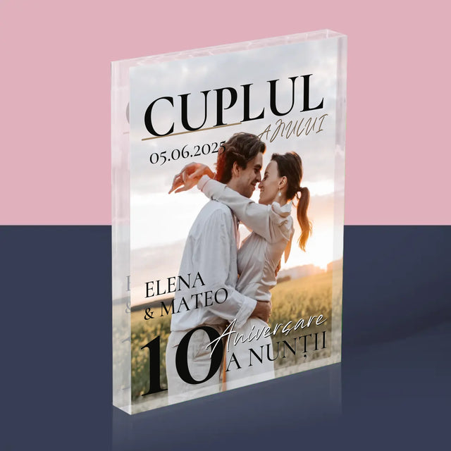 Copertă Derevistă: Cuplul Anului - Bloc Acrilic