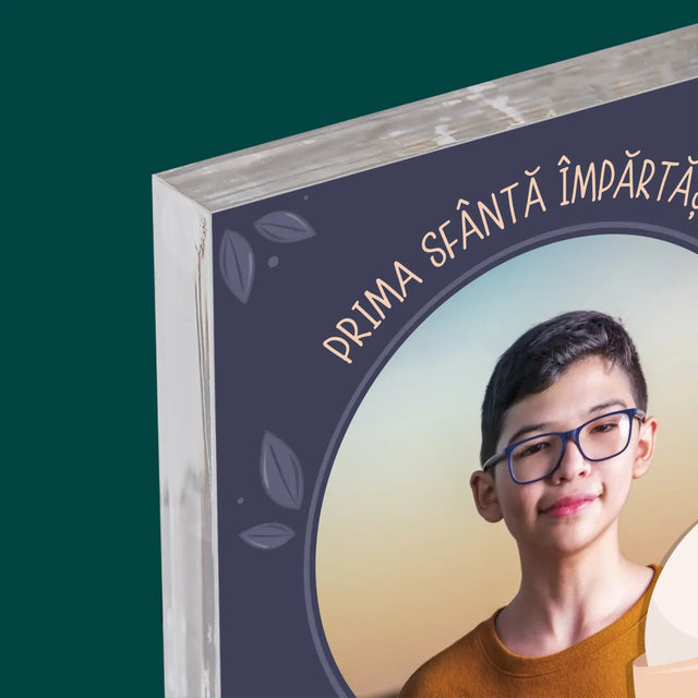Fotografie Si Semnătură: Prima Sfântă Împărtășanie - Bloc Acrilic