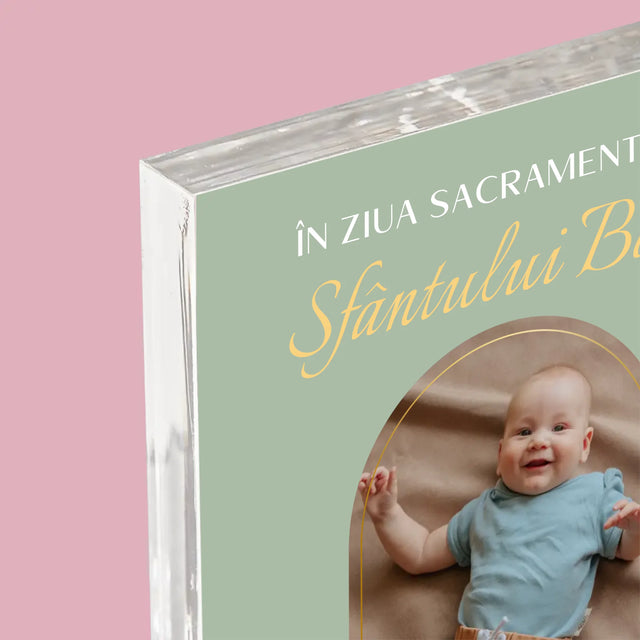 Fotografie Si Semnătură: Taina Sfântului Botez - Bloc Acrilic