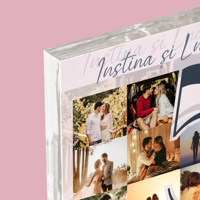 Colaj De Fotografii: 5 Ani Împreună - Bloc Acrilic