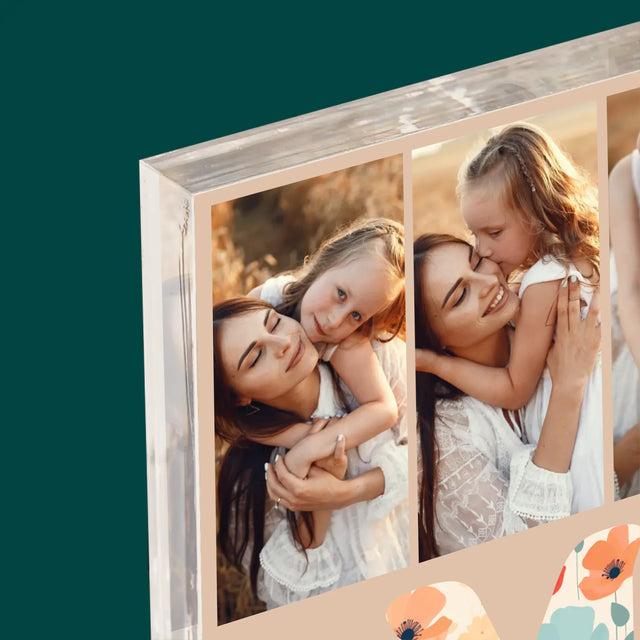 Colaj De Fotografii: M De La Mămică - Bloc Acrilic