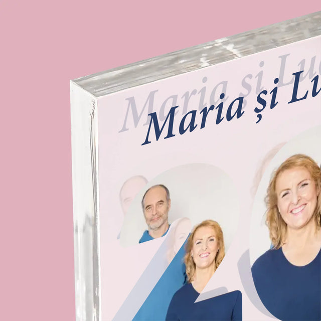 Cuvânt Din Fotografii: 20 De Ani Împreună - Bloc Acrilic