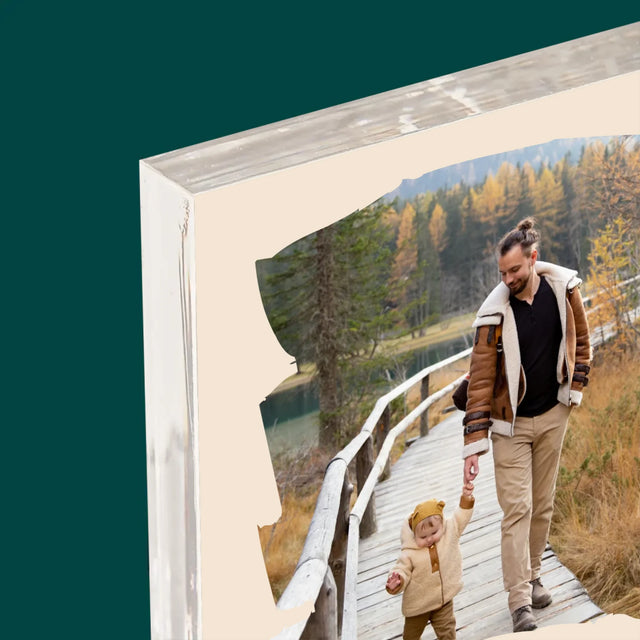 Fotografie Si Semnătură: Un Laur Pentru Tata - Bloc Acrilic