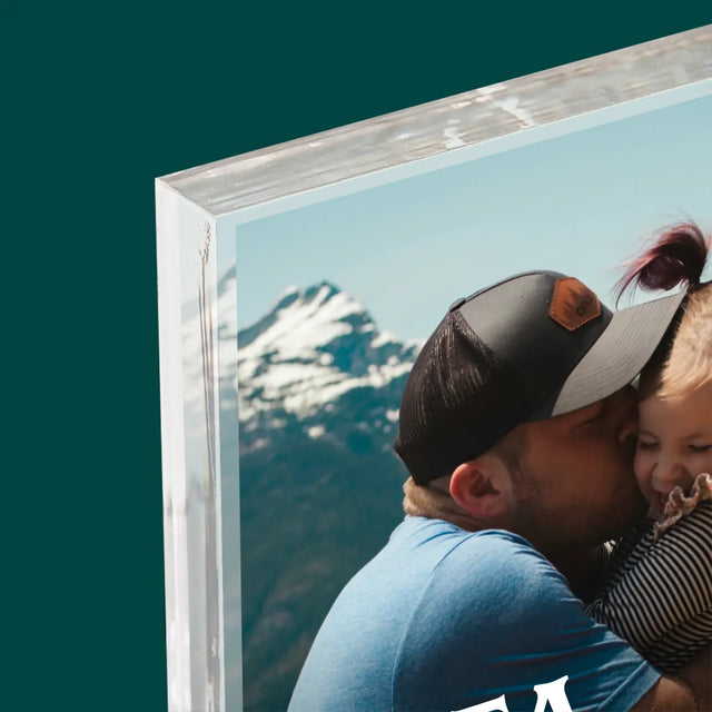 Fotografie Si Semnătură: Definiția Tată - Bloc Acrilic