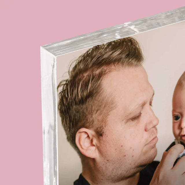 Fotografie Si Semnătură: Prima Ta Zi În Rolul De Tată - Bloc Acrilic