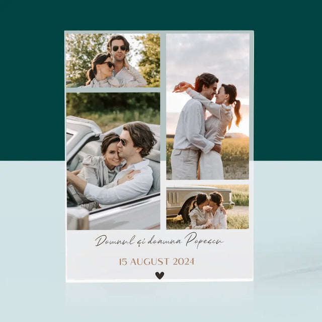 Colaj De Fotografii: Dl. Și Dna - Bloc Acrilic