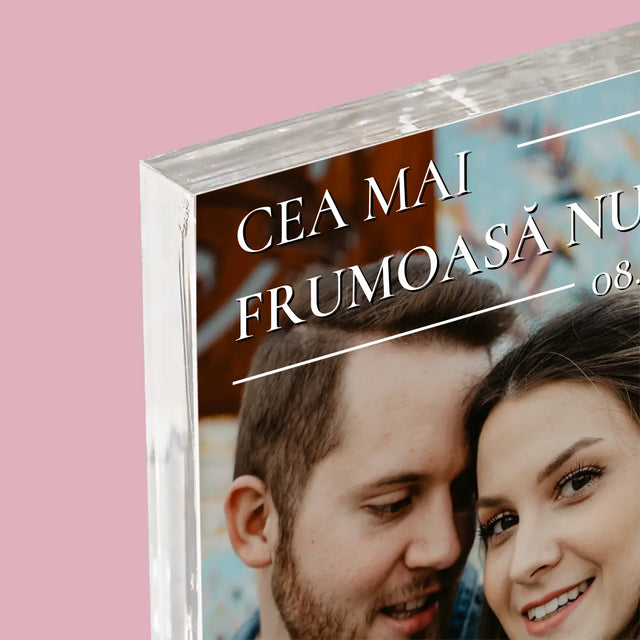 Copertă Derevistă: Cea Mai Frumoasă Nuntă - Bloc Acrilic