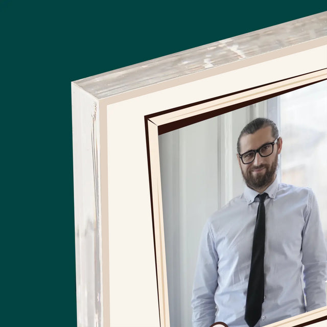 Fotografie Si Semnătură: Profesorul Cu Clasă - Bloc Acrilic