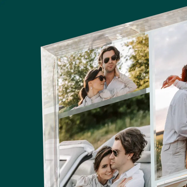 Colaj De Fotografii: Dl. Și Dna - Bloc Acrilic