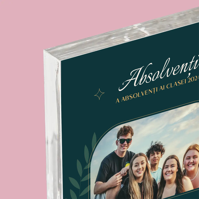 Monogramă: Profesor Vă Mulțumesc - Bloc Acrilic