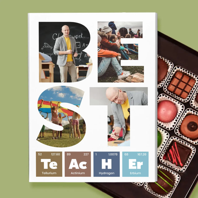 Cuvânt Din Fotografii: Best Teacher Elemente Chimice - Praline