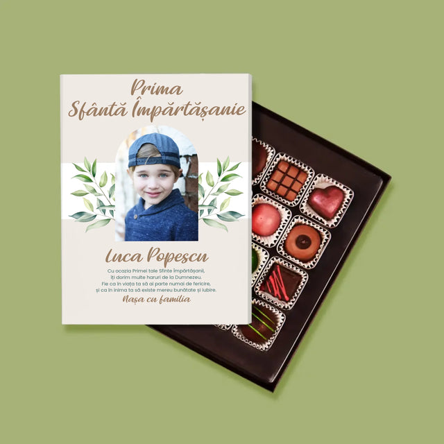 Fotografie Si Semnătură: Felicitări Cu Ocazia Primei Sfinte Împărtășanii - Praline