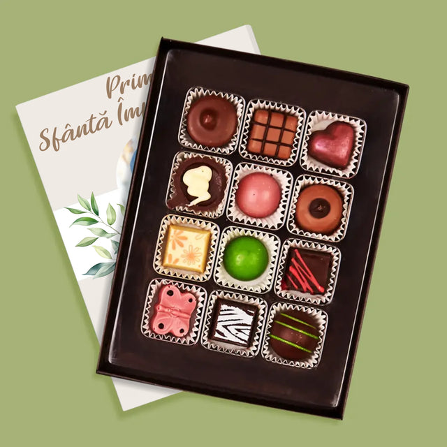 Fotografie Si Semnătură: Felicitări Cu Ocazia Primei Sfinte Împărtășanii - Praline