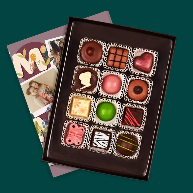 Colaj De Fotografii: Litere Mama - Praline