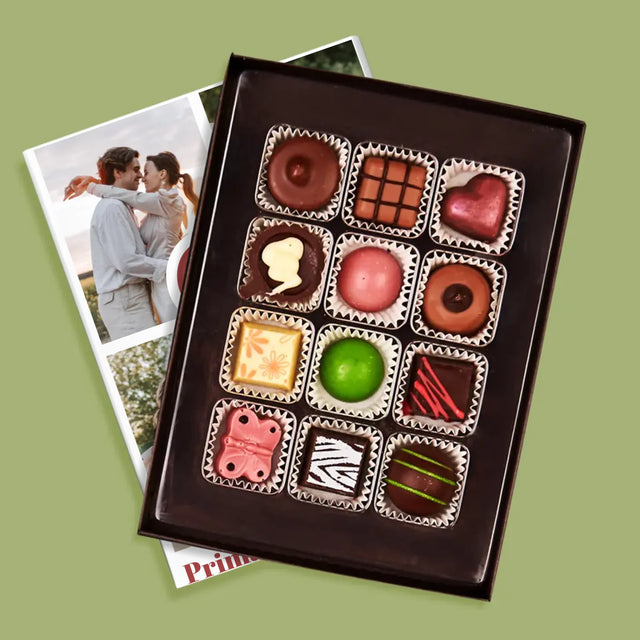 Colaj De Fotografii: Prima Aniversare A Nunții – Inimă - Praline