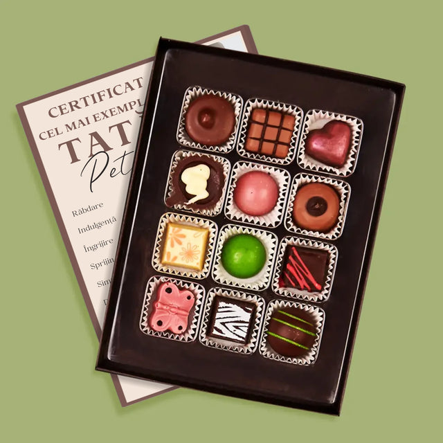 Colaj De Fotografii: Certificat De Tată Exemplar - Praline