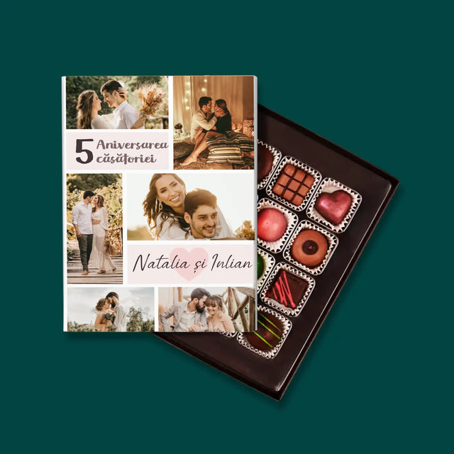 Colaj De Fotografii: A 5-A Aniversare A Nunții - Praline