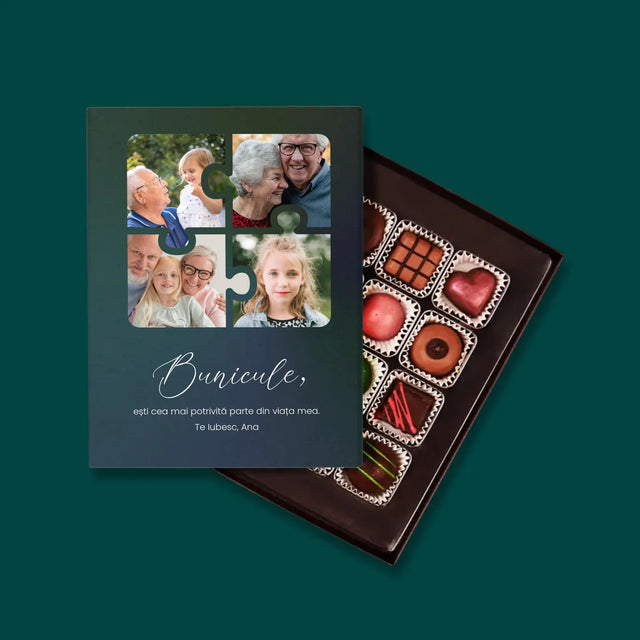 Colaj De Fotografii: Puzzle Fotografii Pentru Bunic - Praline