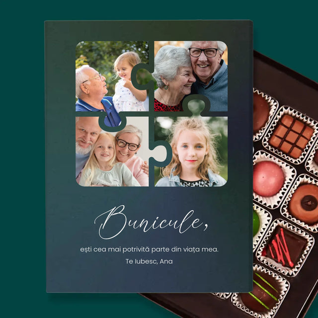 Colaj De Fotografii: Puzzle Fotografii Pentru Bunic - Praline