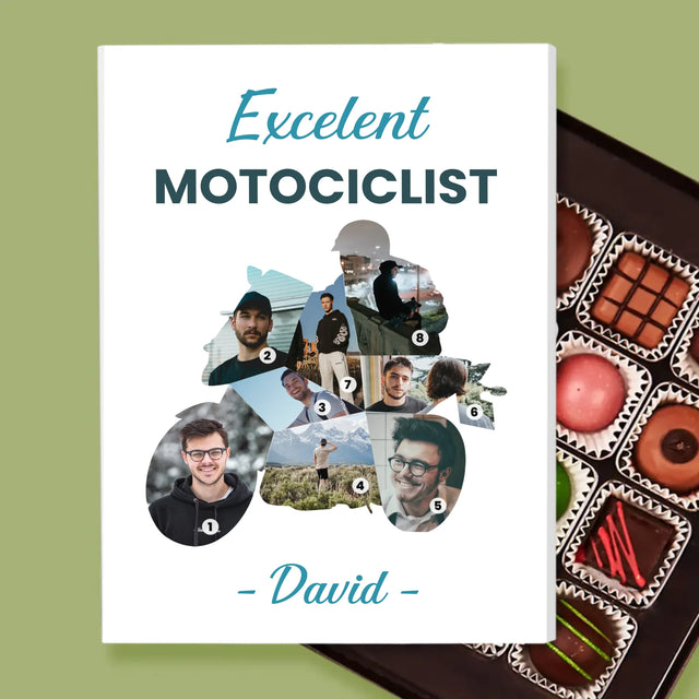 Formă Din Fotografii: Motociclist Excelent - Praline