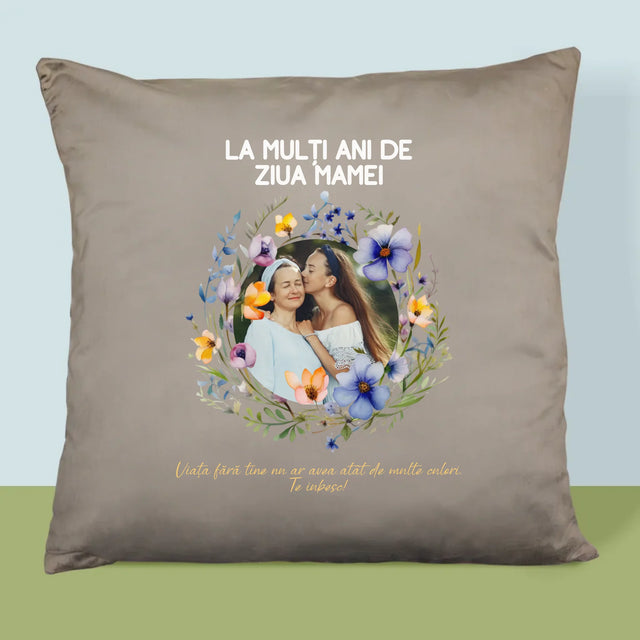 Fotografie Si Semnătură: La Mulți Ani De Ziua Mamei - Pernă (Cu Fotografie)
