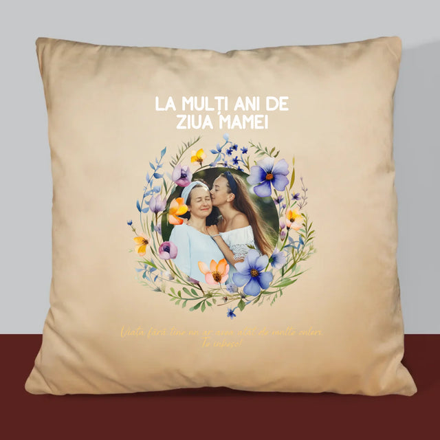 Fotografie Si Semnătură: La Mulți Ani De Ziua Mamei - Pernă (Cu Fotografie)