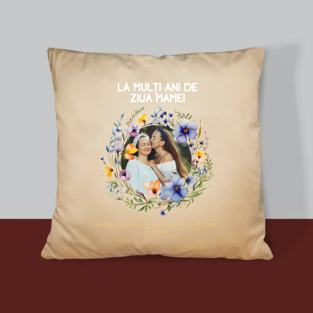Fotografie Si Semnătură: La Mulți Ani De Ziua Mamei - Pernă (Cu Fotografie)