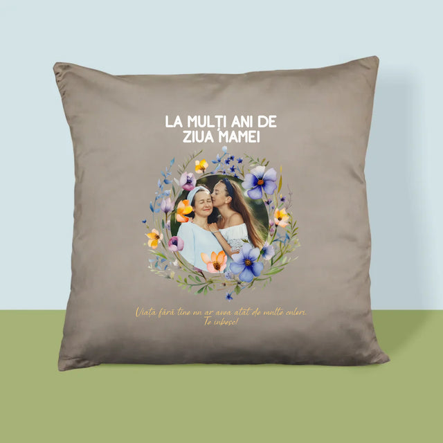 Fotografie Si Semnătură: La Mulți Ani De Ziua Mamei - Pernă (Cu Fotografie)