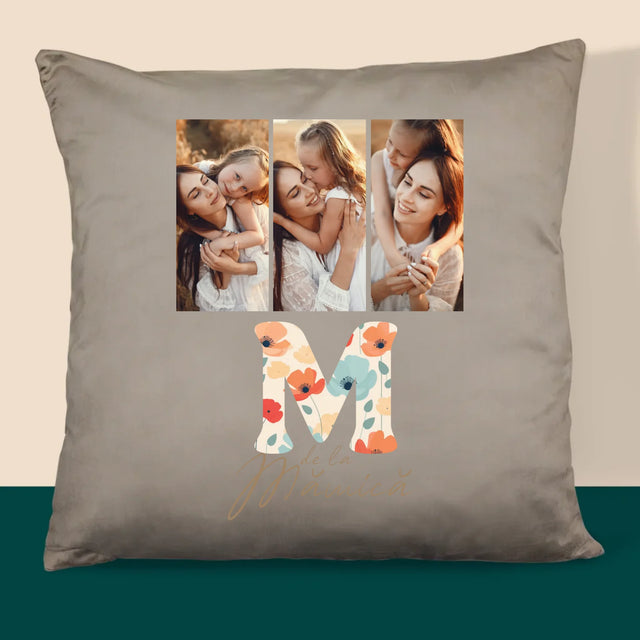 Colaj De Fotografii: M De La Mămică - Pernă (Cu Fotografie)