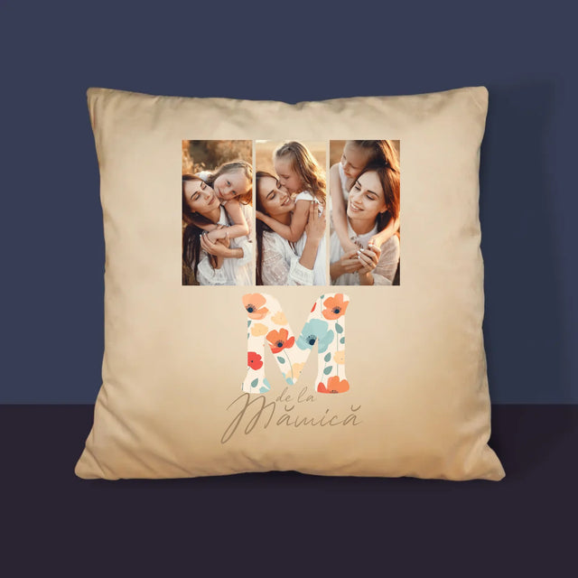 Colaj De Fotografii: M De La Mămică - Pernă (Cu Fotografie)