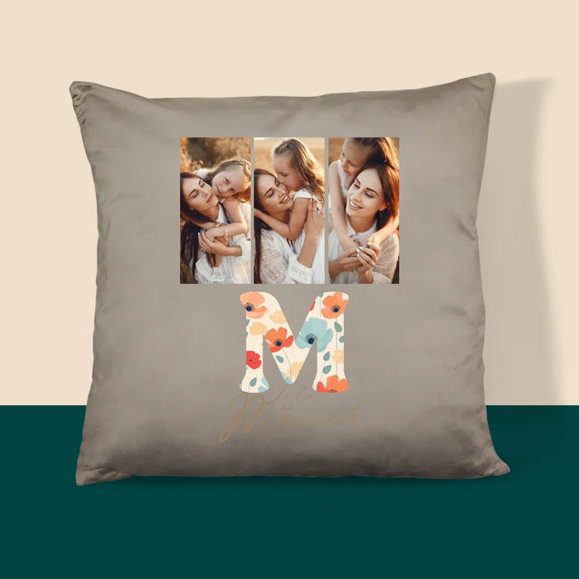 Colaj De Fotografii: M De La Mămică - Pernă (Cu Fotografie)