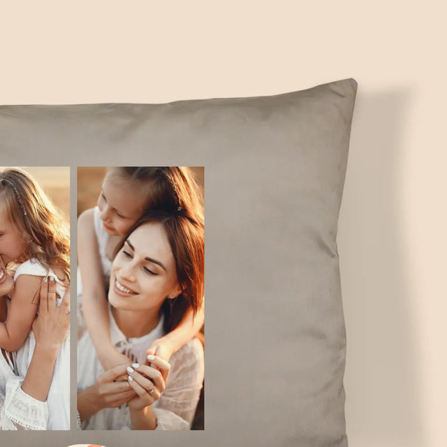 Colaj De Fotografii: M De La Mămică - Pernă (Cu Fotografie)