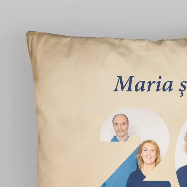 Cuvânt Din Fotografii: 20 De Ani Împreună - Pernă (Cu Fotografie)