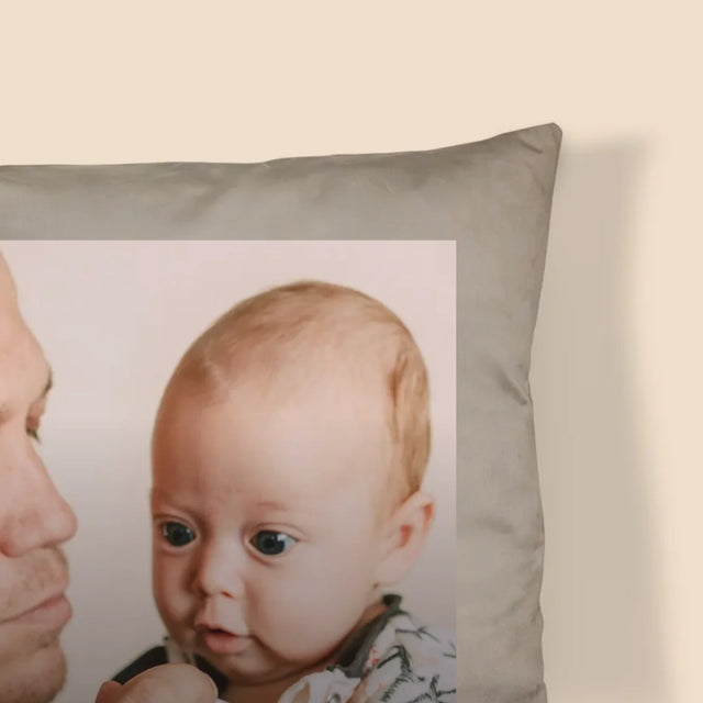 Fotografie Si Semnătură: Prima Ta Zi În Rolul De Tată - Pernă (Cu Fotografie)