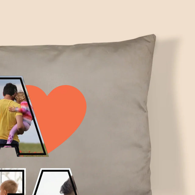 Colaj De Fotografii: Tata Este Cel Mai Bun - Pernă (Cu Fotografie)