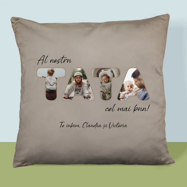 Cuvânt Din Fotografii: Tatăl Nostru Este Cel Mai Bun - Pernă (Cu Fotografie)