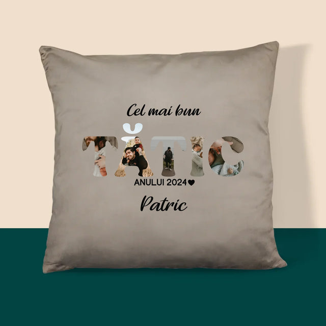 Cuvânt Din Fotografii: Cel Mai Bun Tată Al Anului - Pernă (Cu Fotografie)